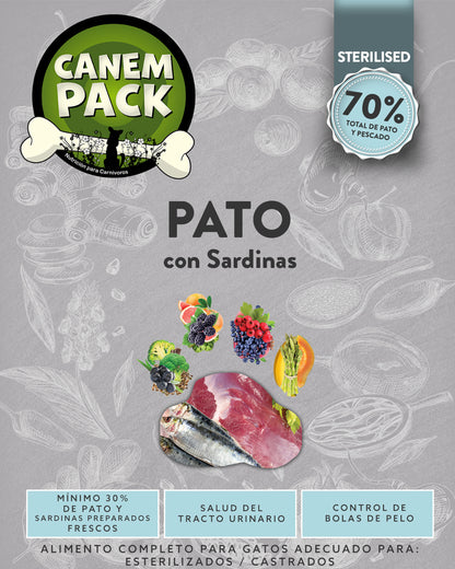 GATO ESTERILIZADO PATO CON SARDINAS