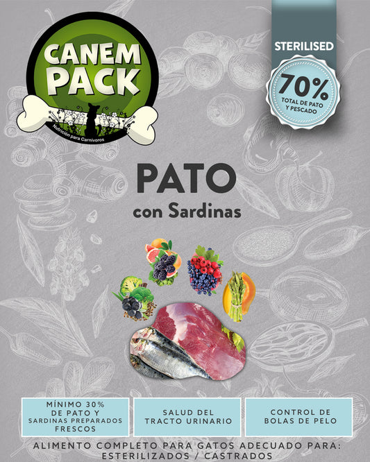 GATO ESTERILIZADO PATO CON SARDINAS