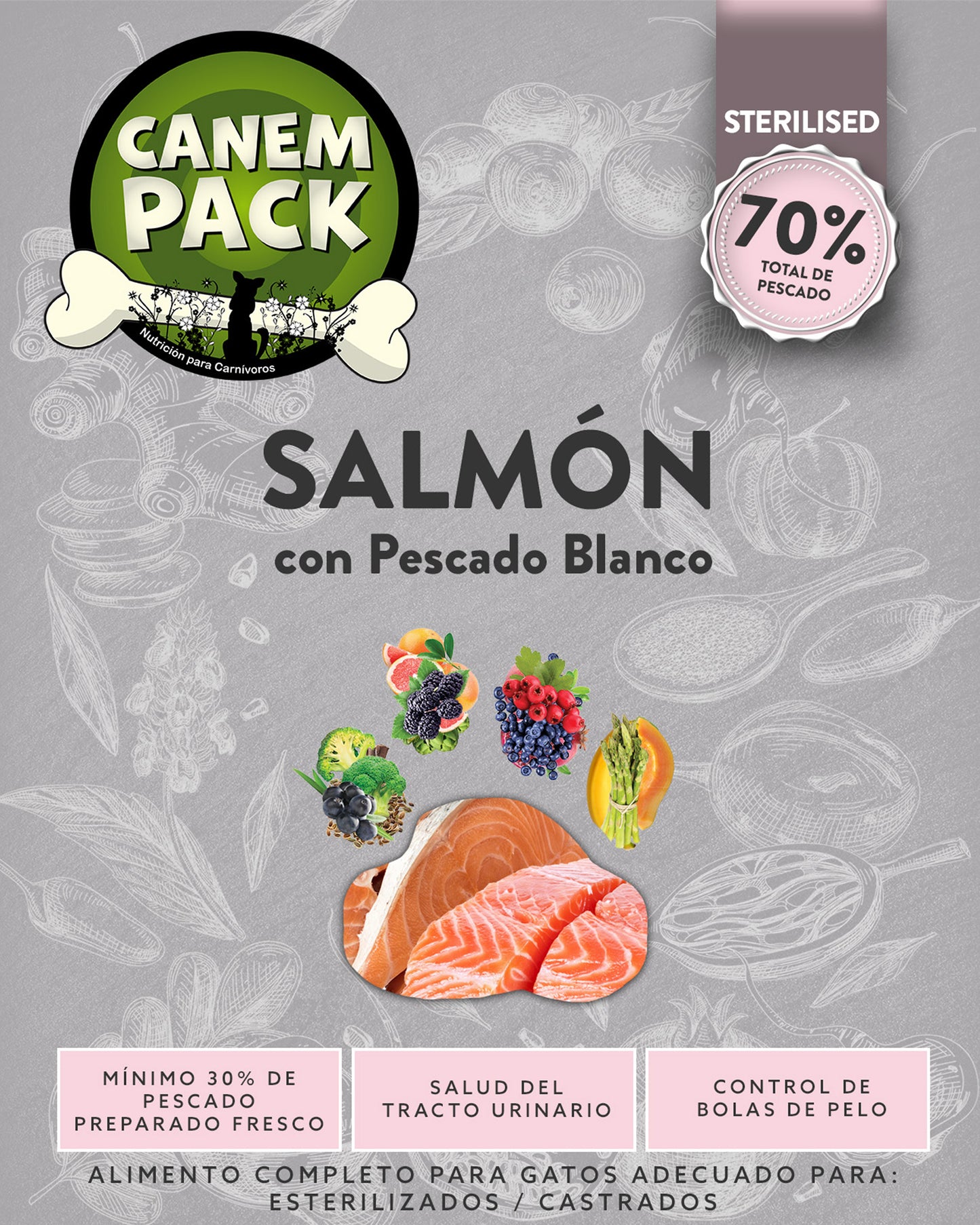 GATO ESTERILILZADO SALMÓN CON PESCADO BLANCO
