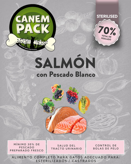 GATO ESTERILILZADO SALMÓN CON PESCADO BLANCO