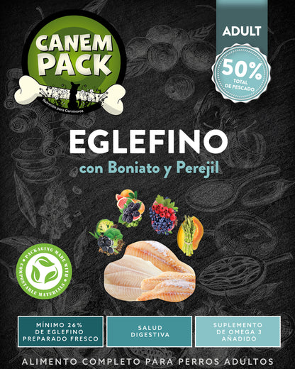 PERRO ADULTO EGLEFINO CON BONIATO Y PEREJIL